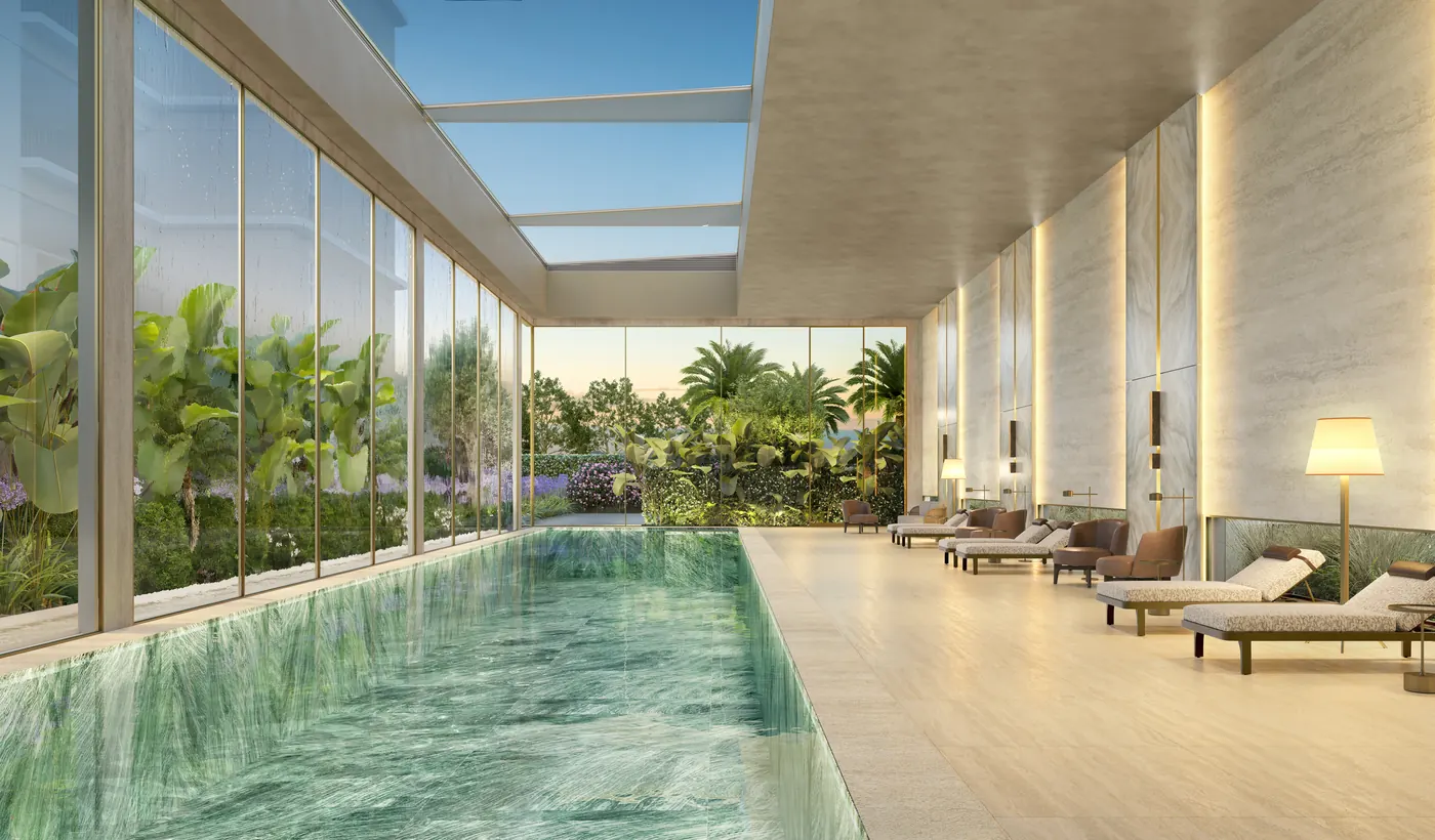 Piscina coberta com raia de 25 m — The One Oscar Freire
